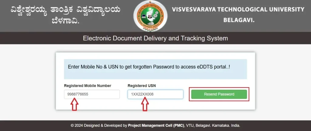 VTU-EDDTS-Password-Recovery